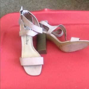 Strapped block heels